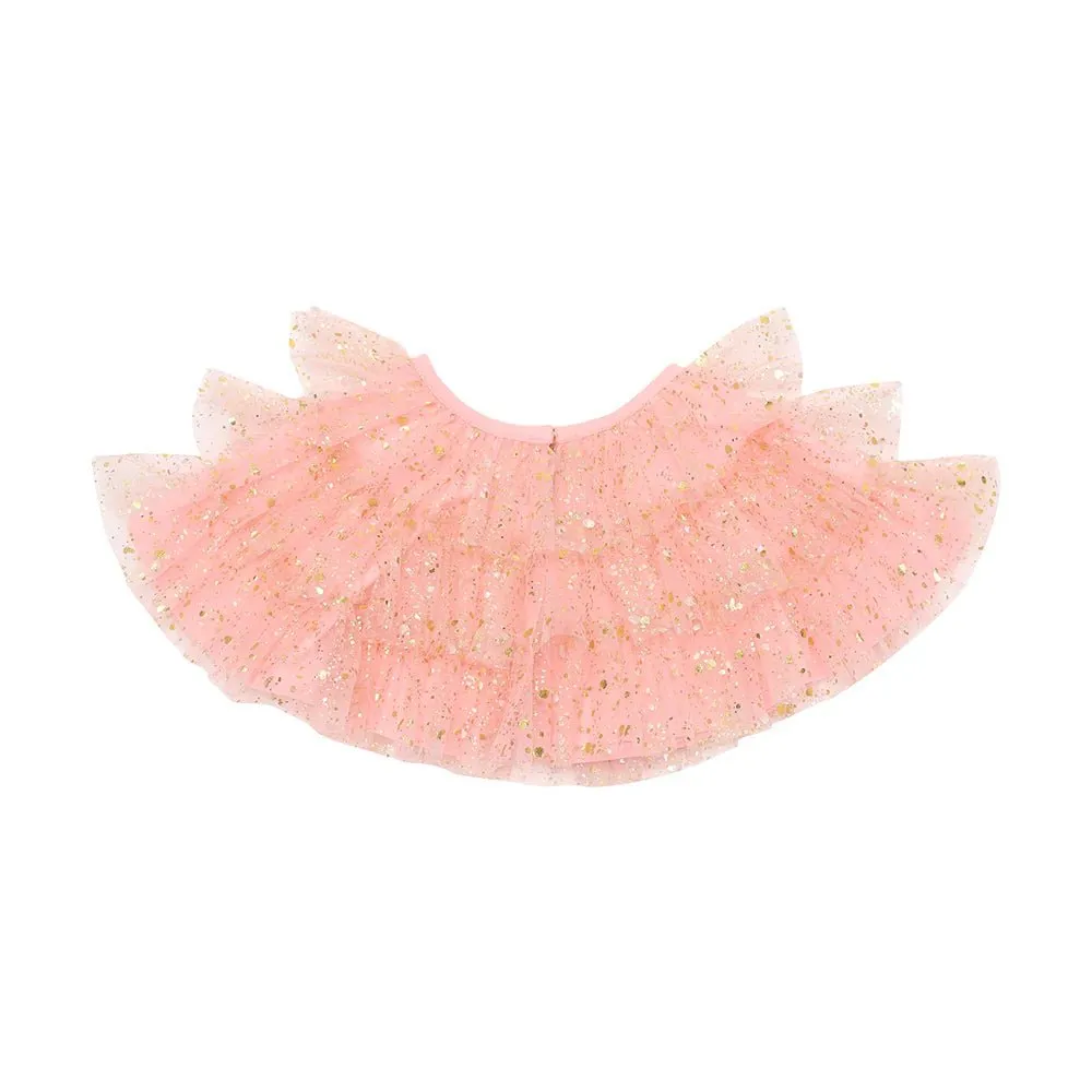 Bob & Blossom: Coral Sparkle Layer Cape