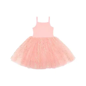 Bob & Blossom: Coral Sparkle Tutu Dress