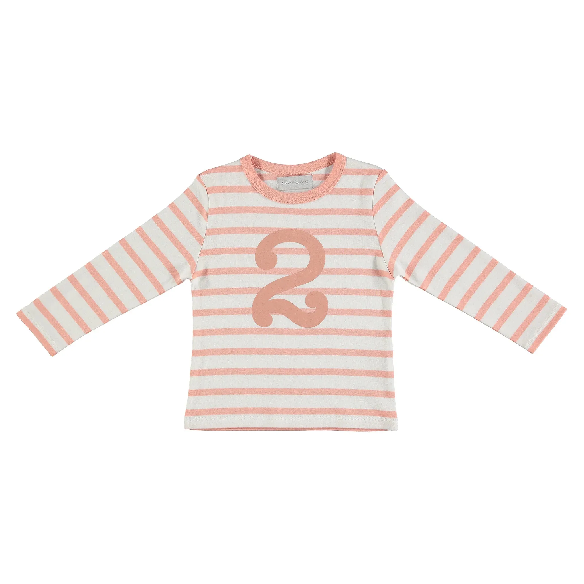 Bob   Blossom: Number Tee - Shrimp