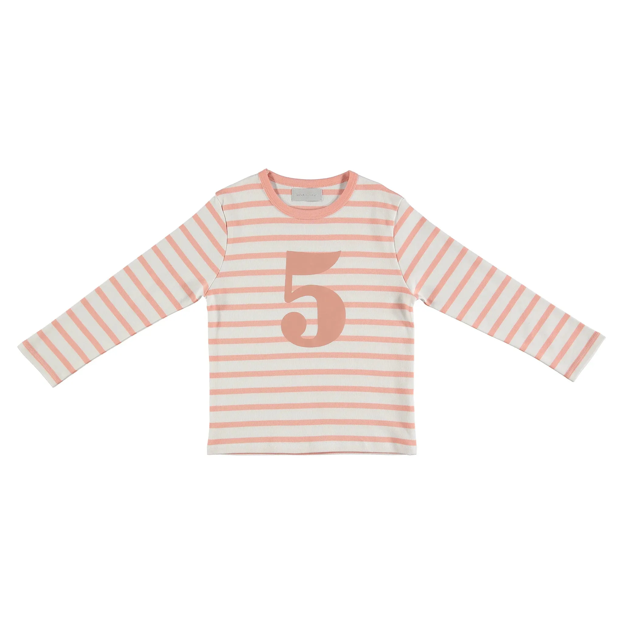 Bob   Blossom: Number Tee - Shrimp