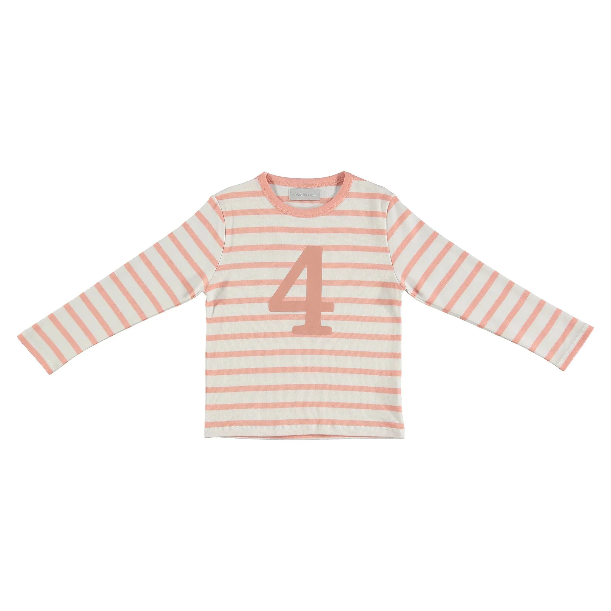 Bob   Blossom: Number Tee - Shrimp