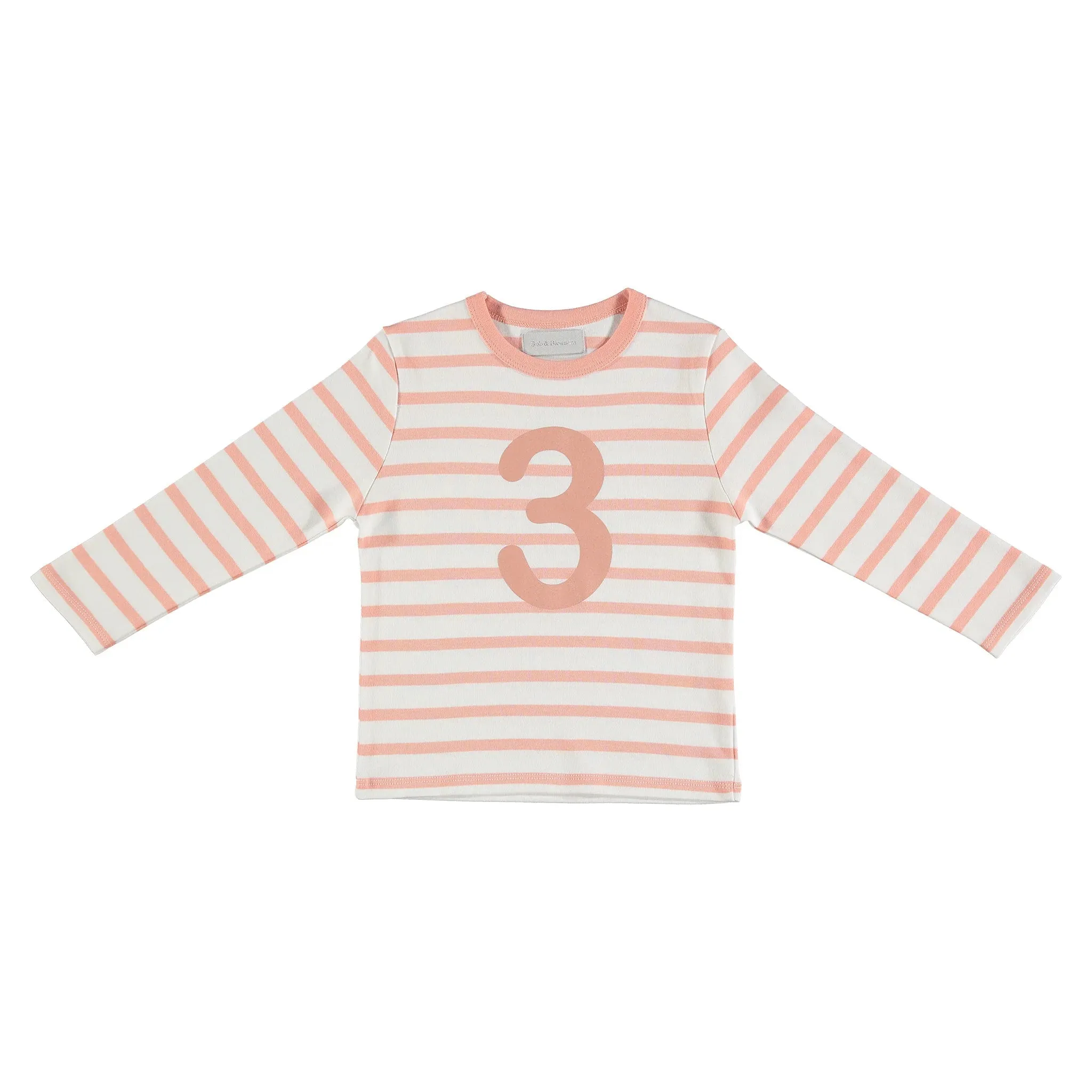 Bob   Blossom: Number Tee - Shrimp