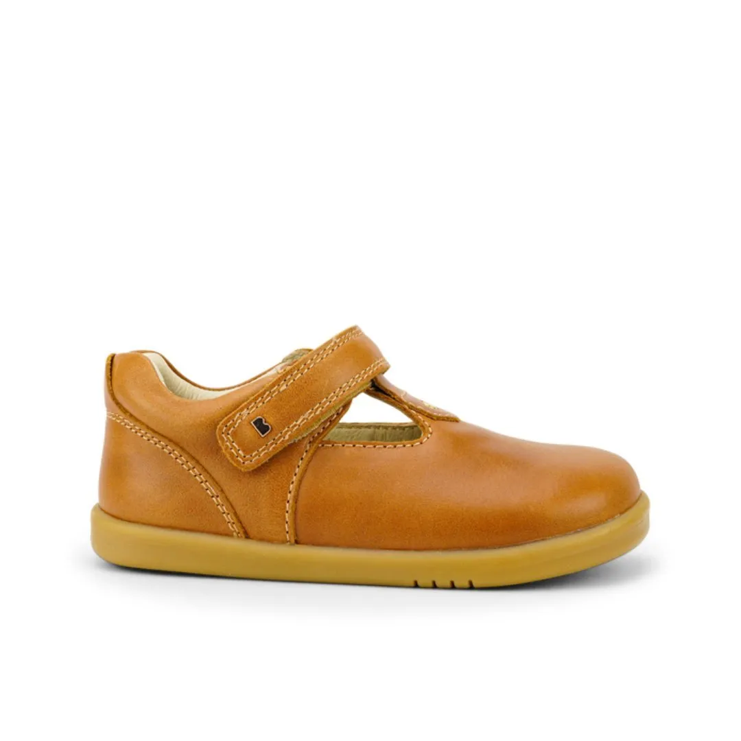 Bobux: I-Walk Louise T-Bar Shoes - Caramel