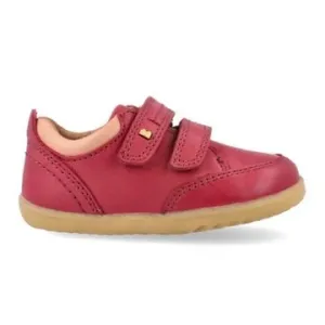 Bobux: Step-Up Timber Low Velcro Trainers - Cranberry