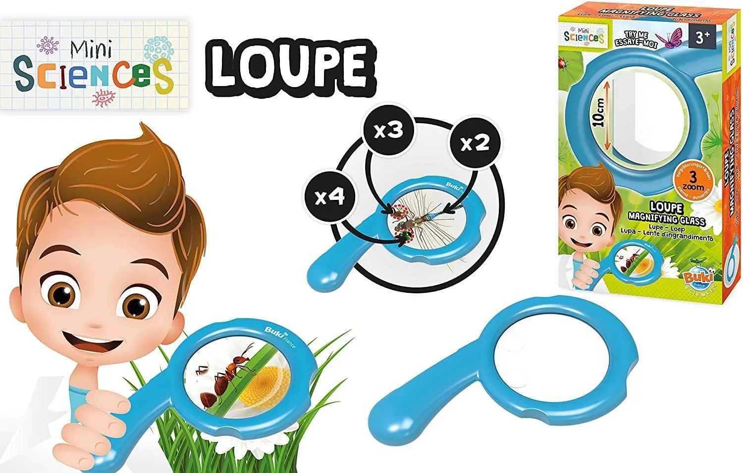 BUKI France 9007 Mini Sciences Magnifying glass
