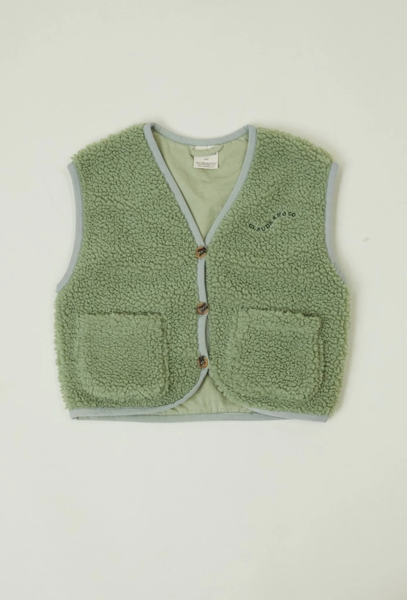 Claude & Co: Borg Gilet Sage