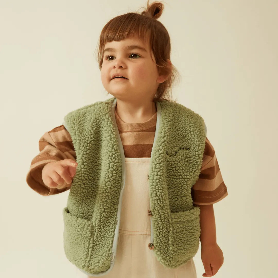 Claude & Co: Borg Gilet Sage