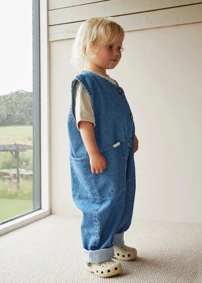Claude & Co: Wren Sleeveless Denim Overall