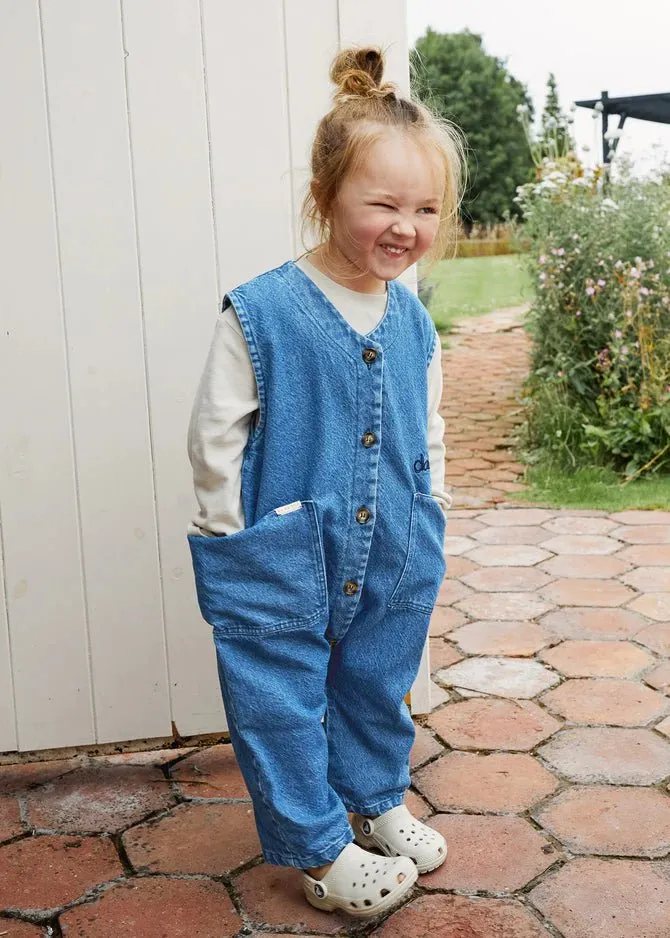 Claude & Co: Wren Sleeveless Denim Overall