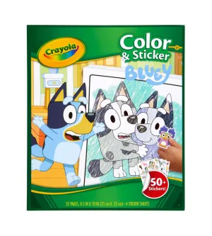 Crayola Colour & Sticker Book Bluey