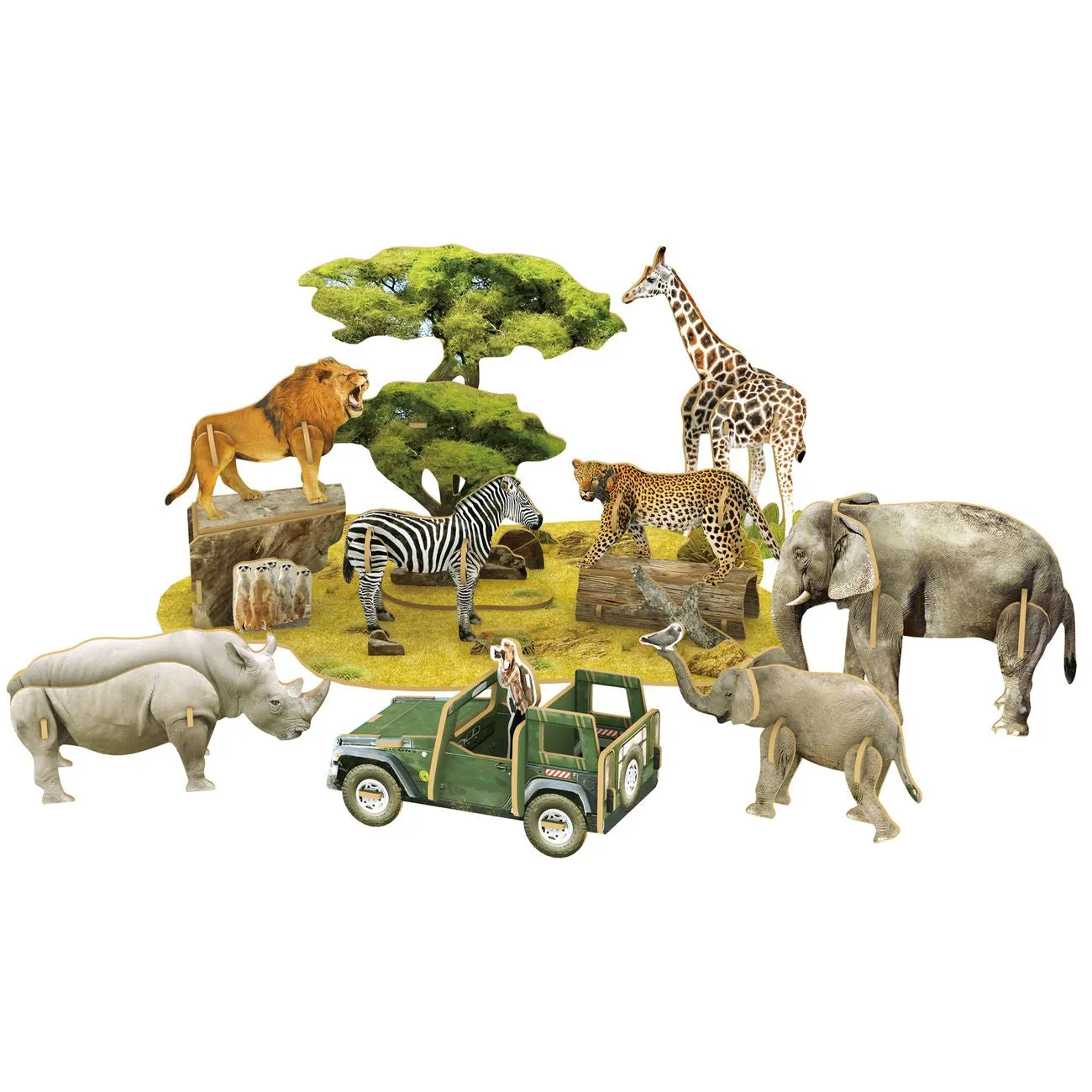 Cubic Fun National Geographic 3D Puzzle African Wildlife