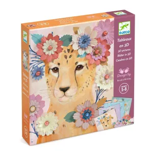 Djeco: 3D Floral Crowns - Craft Set