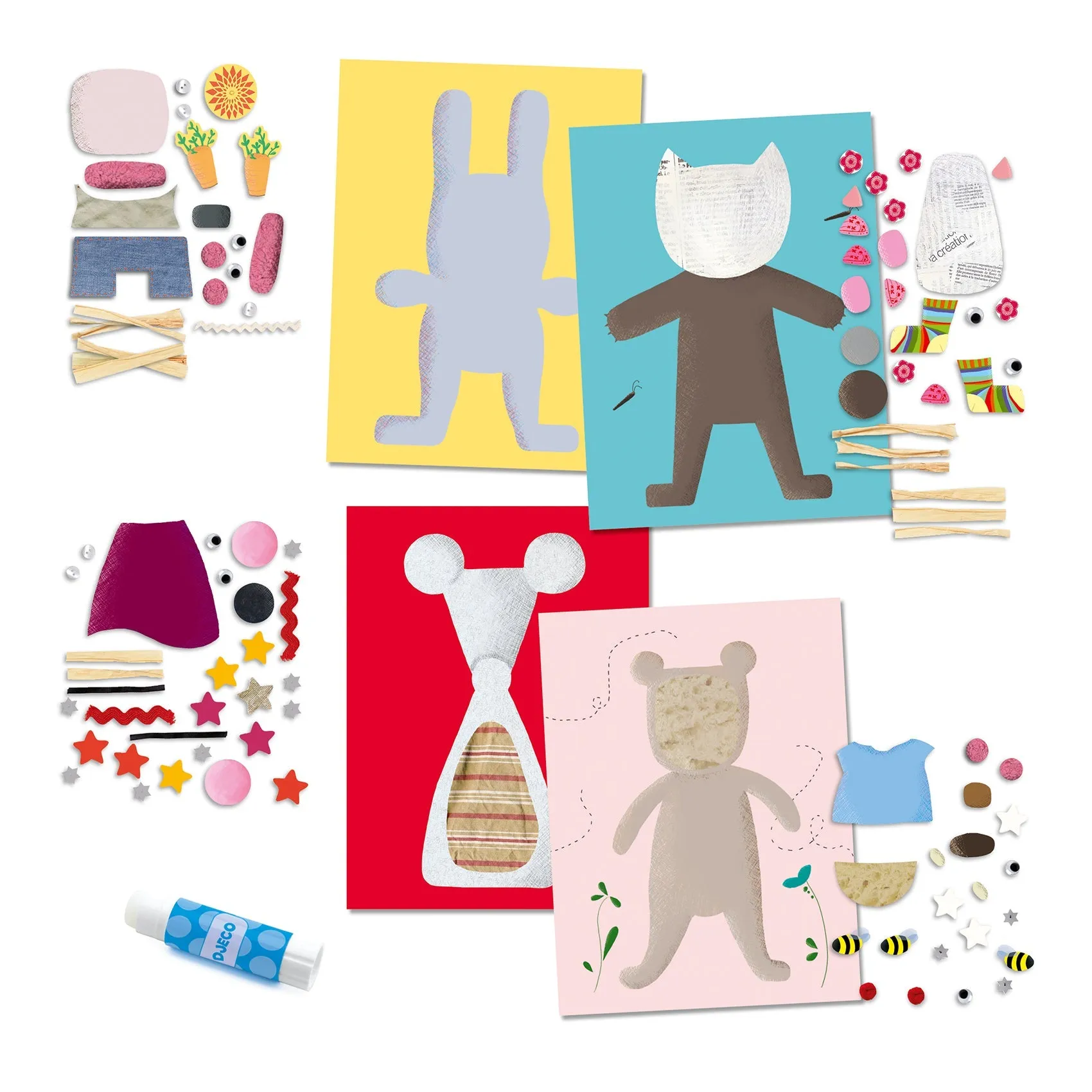 Djeco: Collages for Little Ones - Craft Set