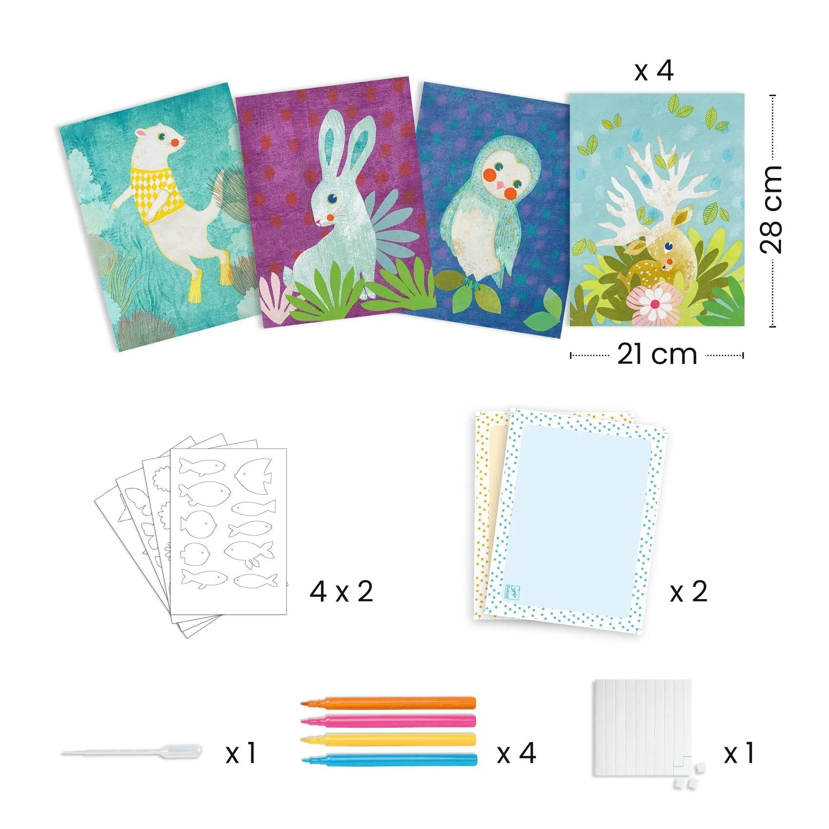 Djeco: Create with Paper Craft Set - Blotting Paper