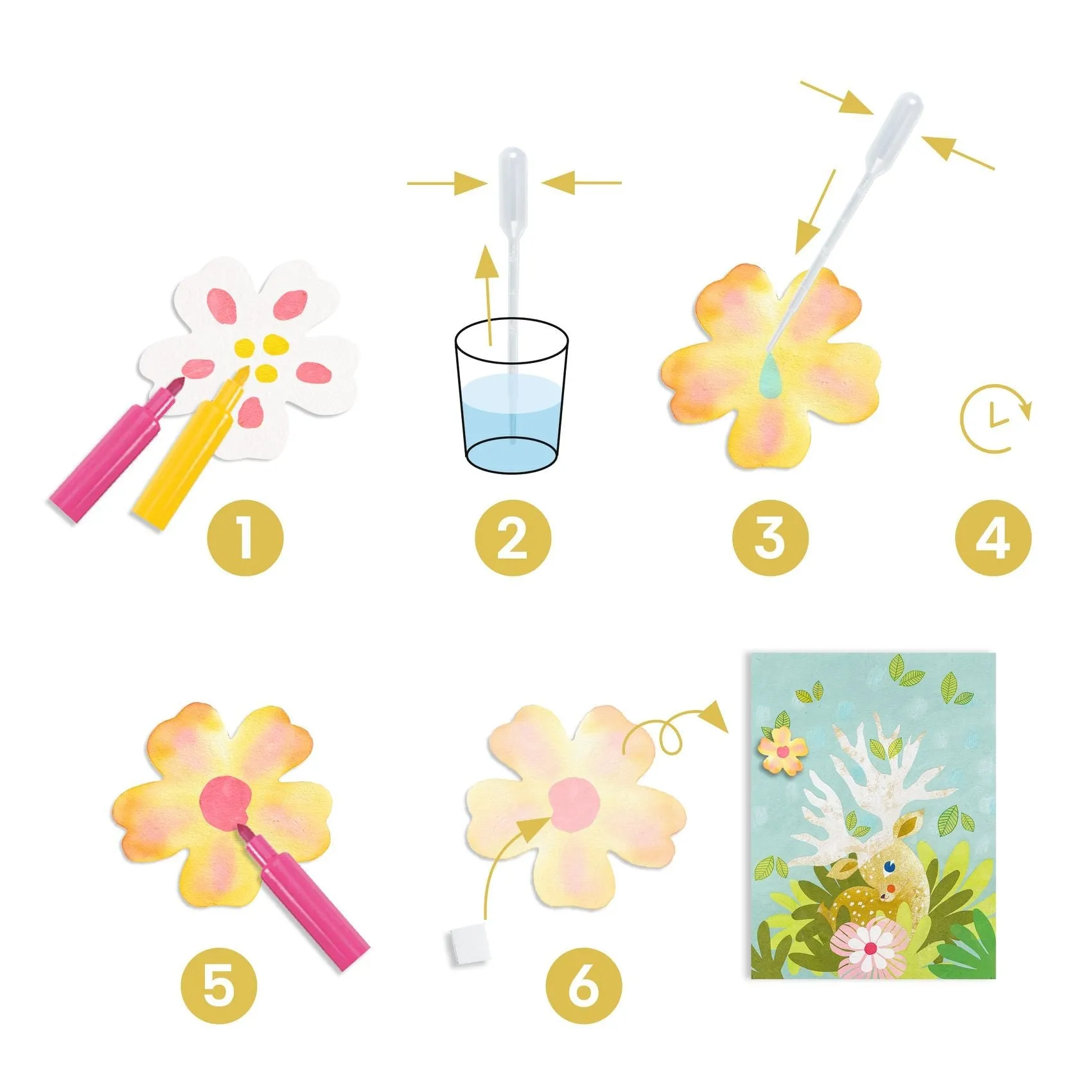 Djeco: Create with Paper Craft Set - Blotting Paper