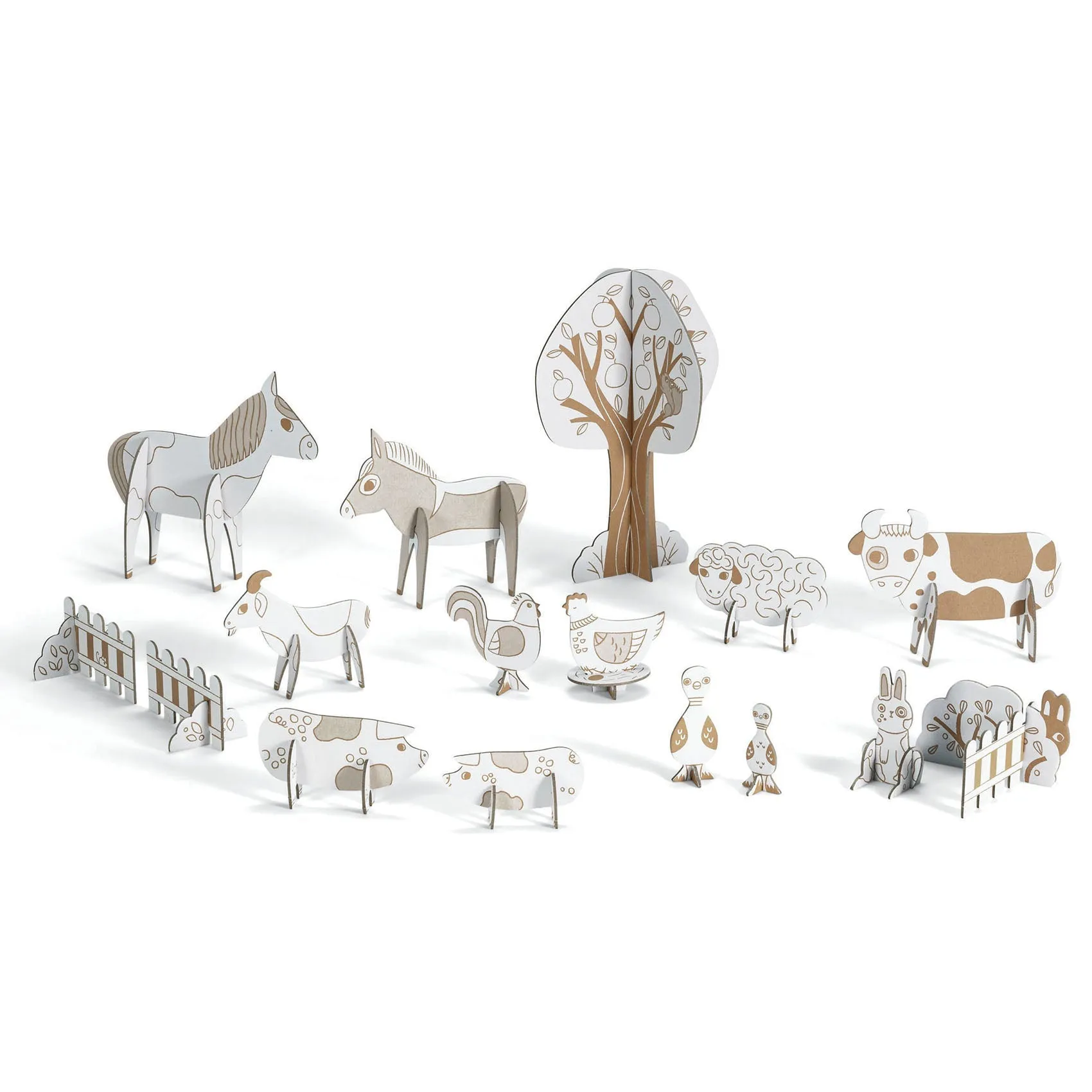 Djeco: DIY Colour Assemble Play - Farm
