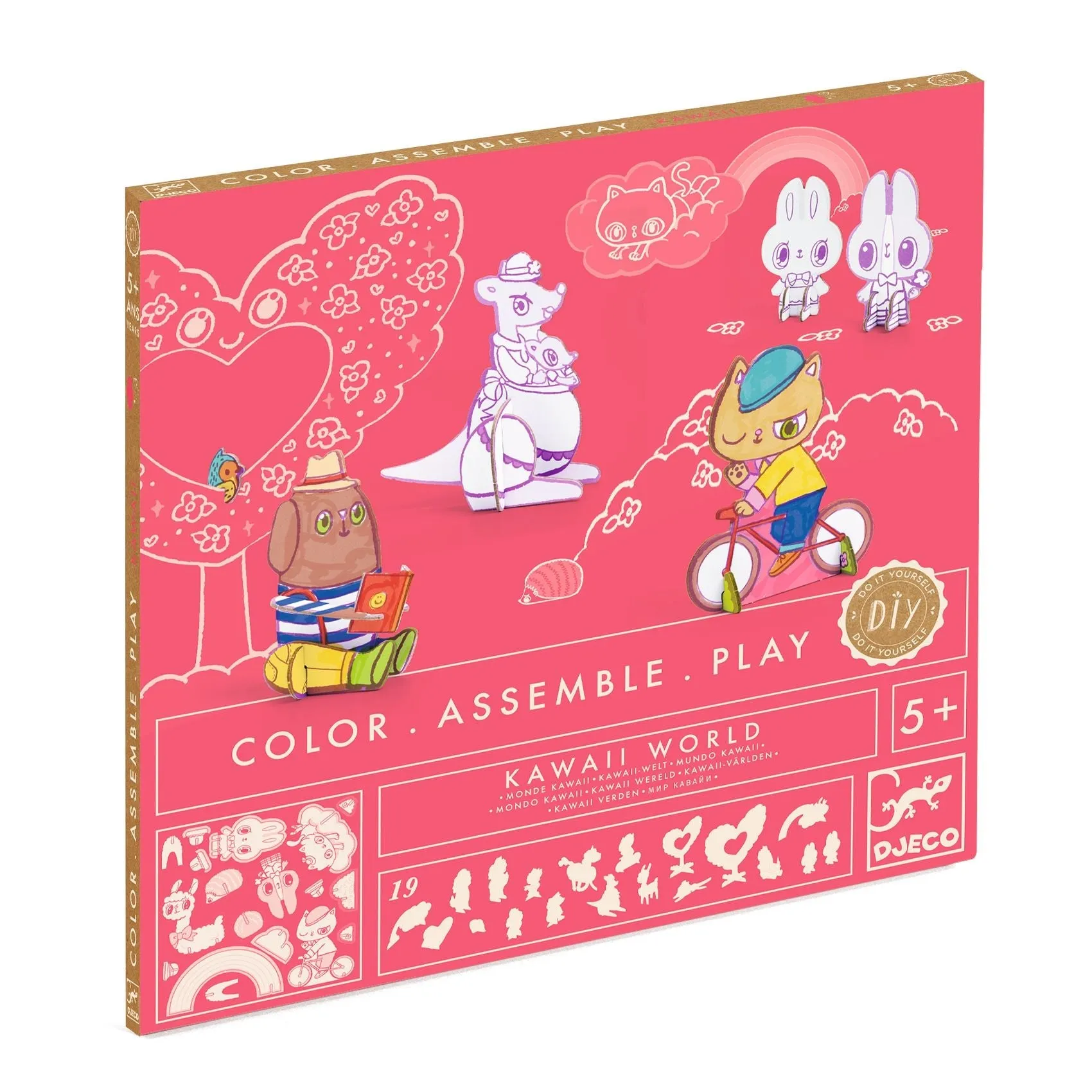Djeco: DIY Colour Assemble Play - Kawaii World