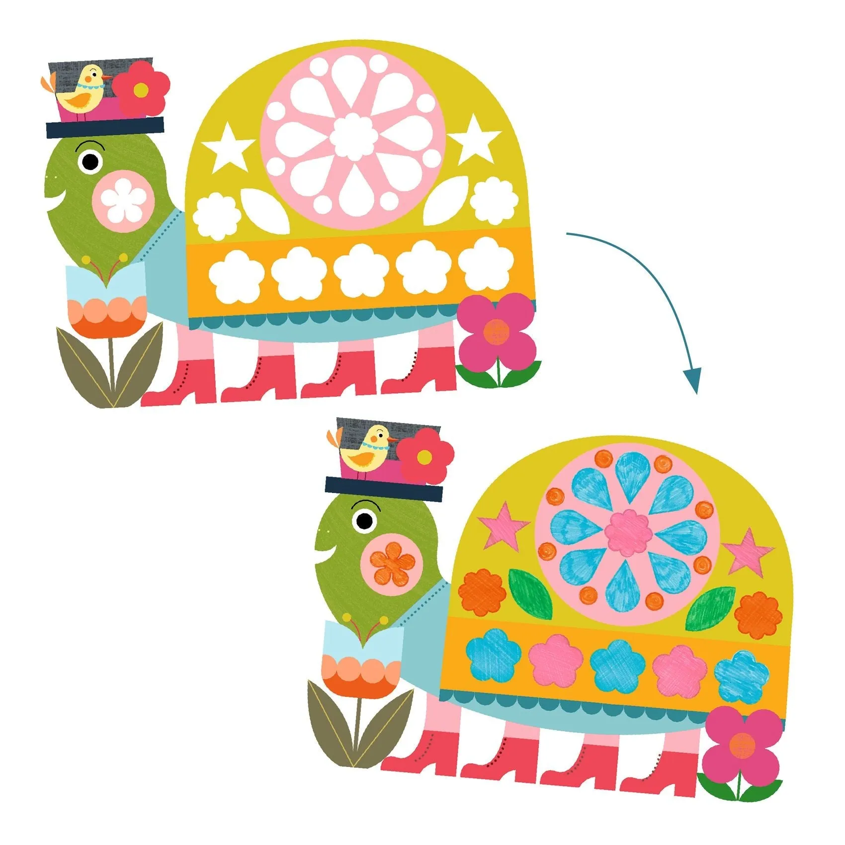 Djeco: Draw with Stencils - Neat but Fun