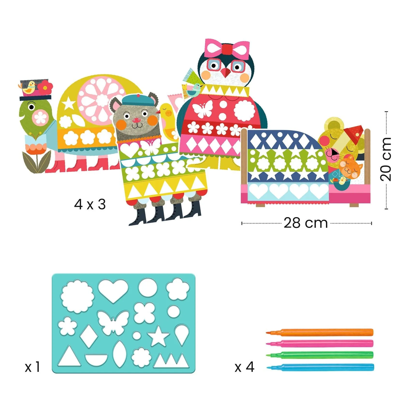 Djeco: Draw with Stencils - Neat but Fun