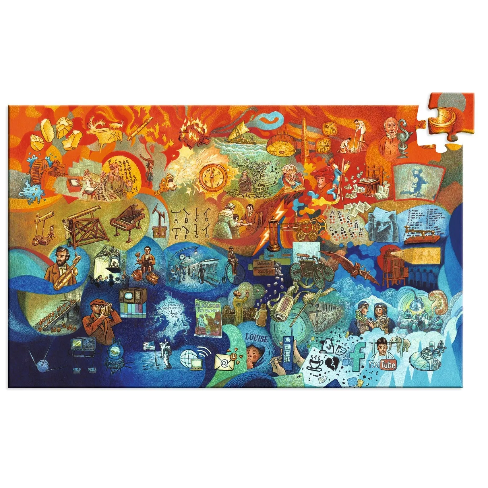 Djeco: Observation Puzzle - Inventions 350 Pieces