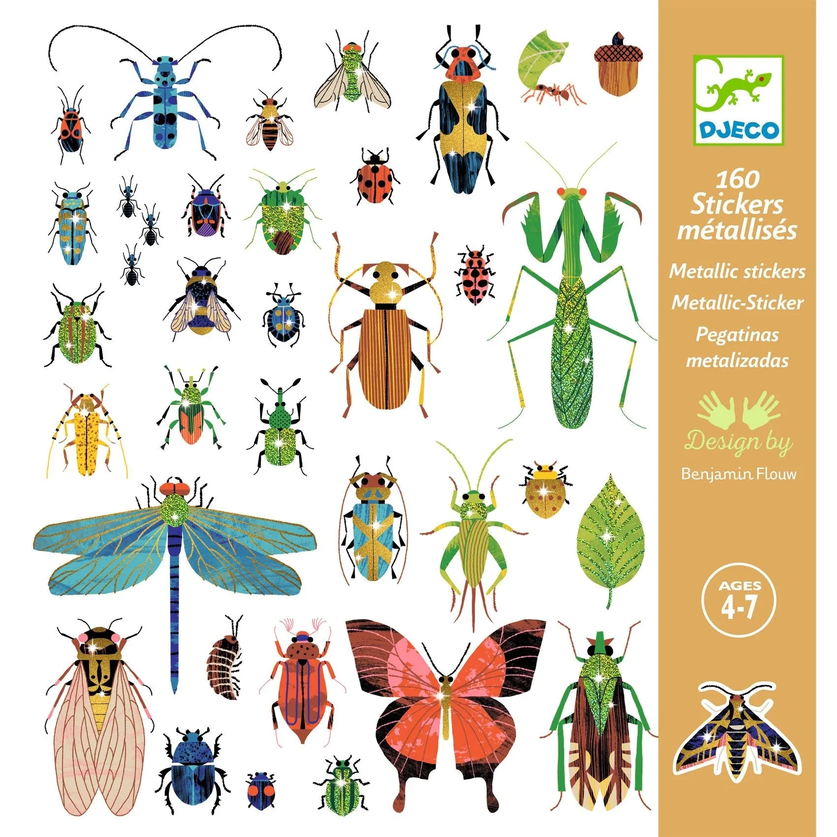 Djeco: Sticker Textures - Microcosmos