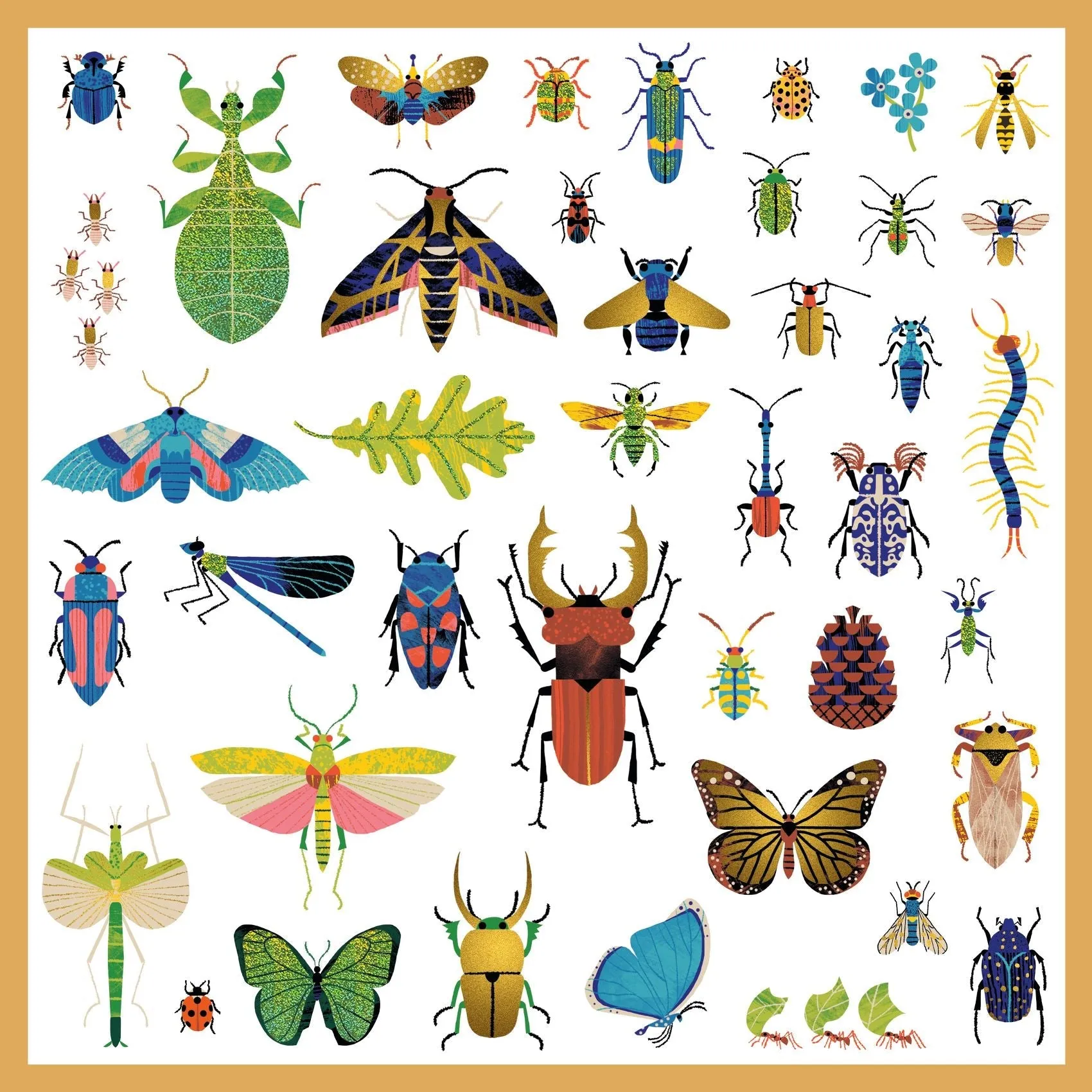 Djeco: Sticker Textures - Microcosmos