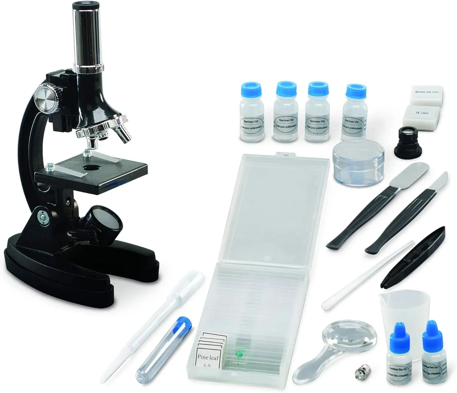 Educational Insights GeoSafari MicroPro 95-Piece Microscope Set