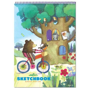 eeBoo Bear on Bicycle Sketchbook