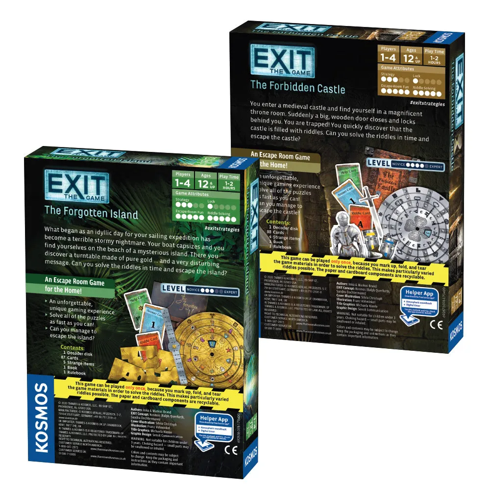 EXIT: The Game, Season 2. Two-Pack: The Forgotten Island and The Forbidden Castle