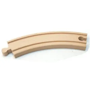 First Learning Wooden Curved Track Single Track