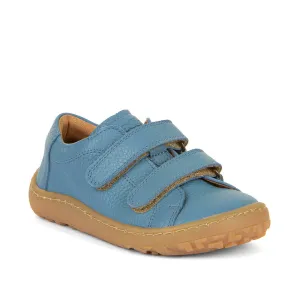 Froddo: Barefoot Double Velcro Shoes - Jeans / Blue