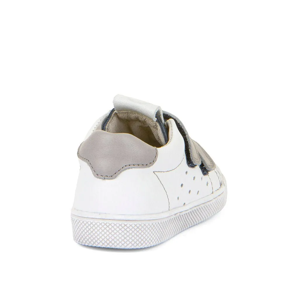 Froddo: Rosario Velcro Trainers - White / Grey Straps