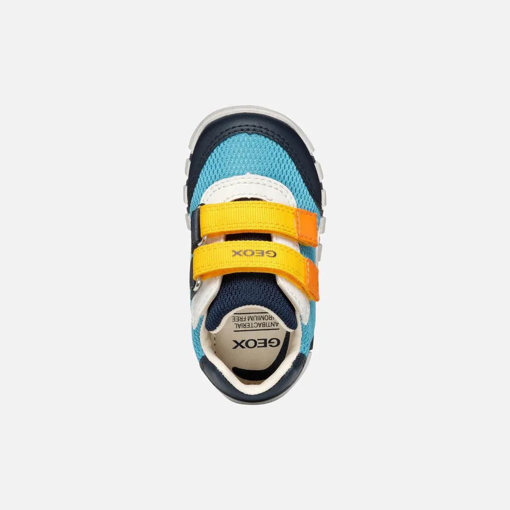 Geox: Iupidoo Velcro Trainers - Ocean / Navy
