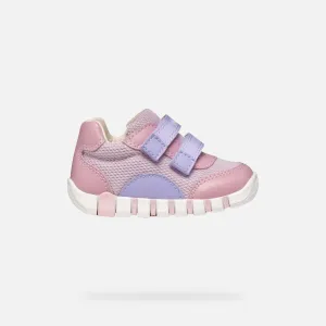 Geox: Iupidoo Velcro Trainers - Rose / Lilac
