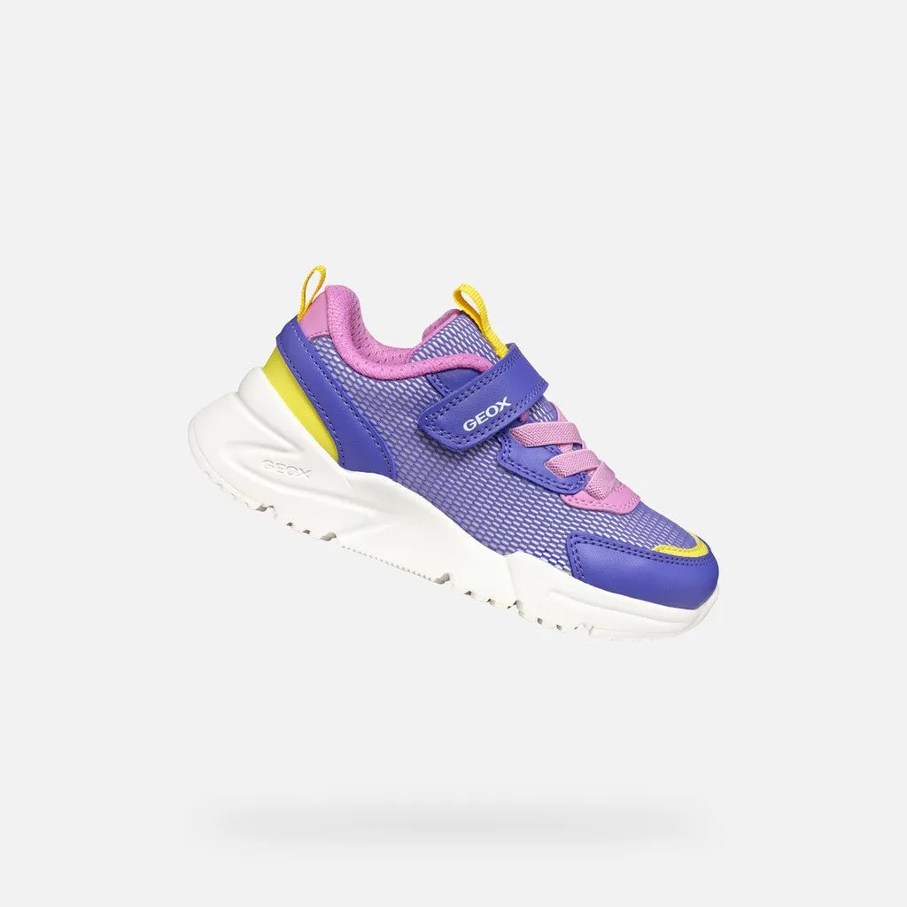 Geox: Loftus Velcro Trainers - Violet / Fuchsia