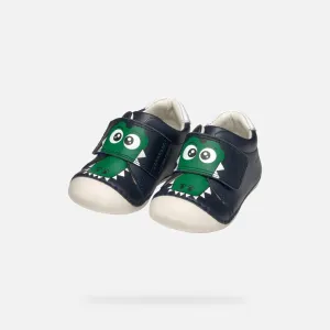 Geox: Tutim Nappa Velcro First Shoes - Navy