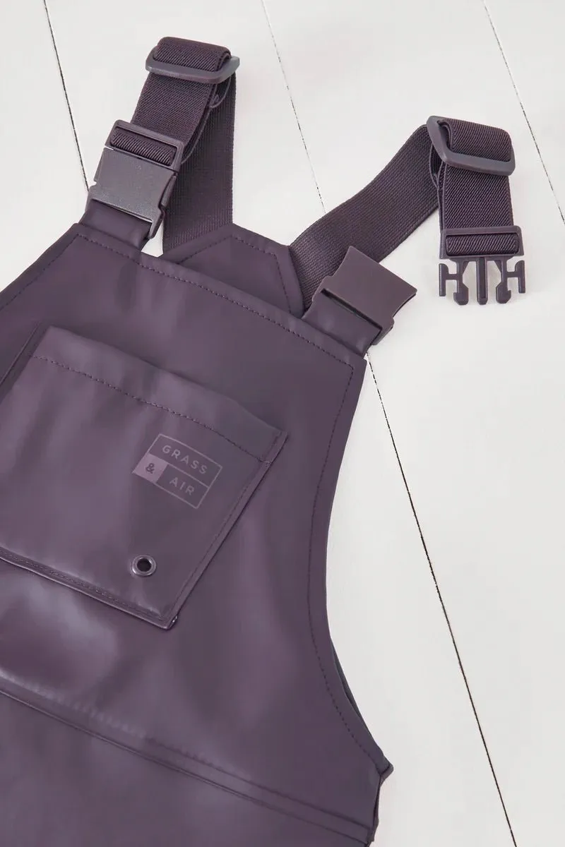 Grass & Air: Rainster Waterproof Dungarees - Amethyst