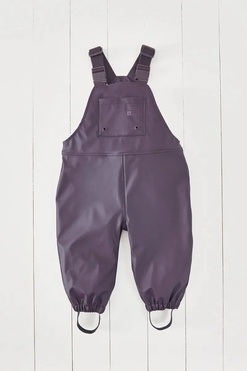 Grass & Air: Rainster Waterproof Dungarees - Amethyst