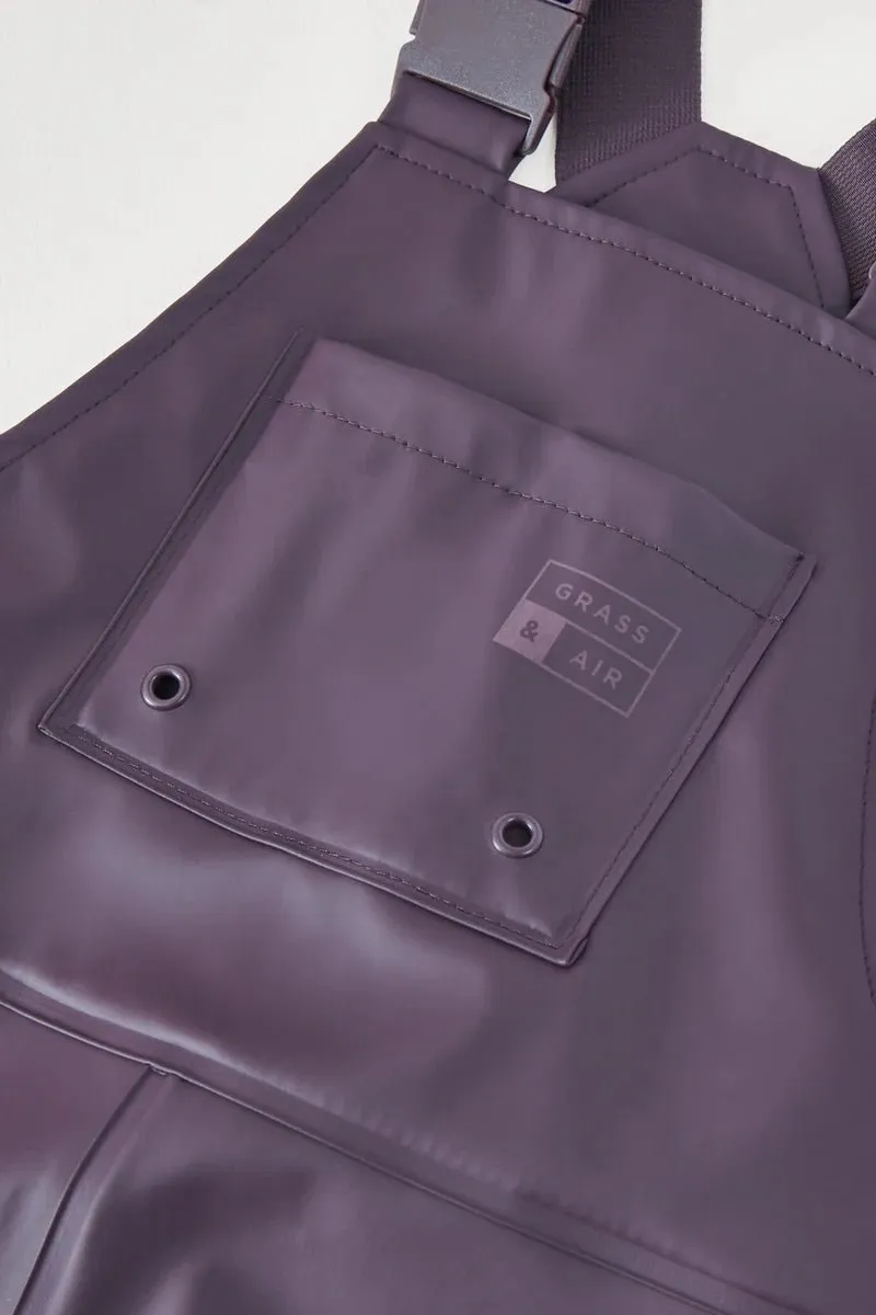 Grass & Air: Rainster Waterproof Dungarees - Amethyst