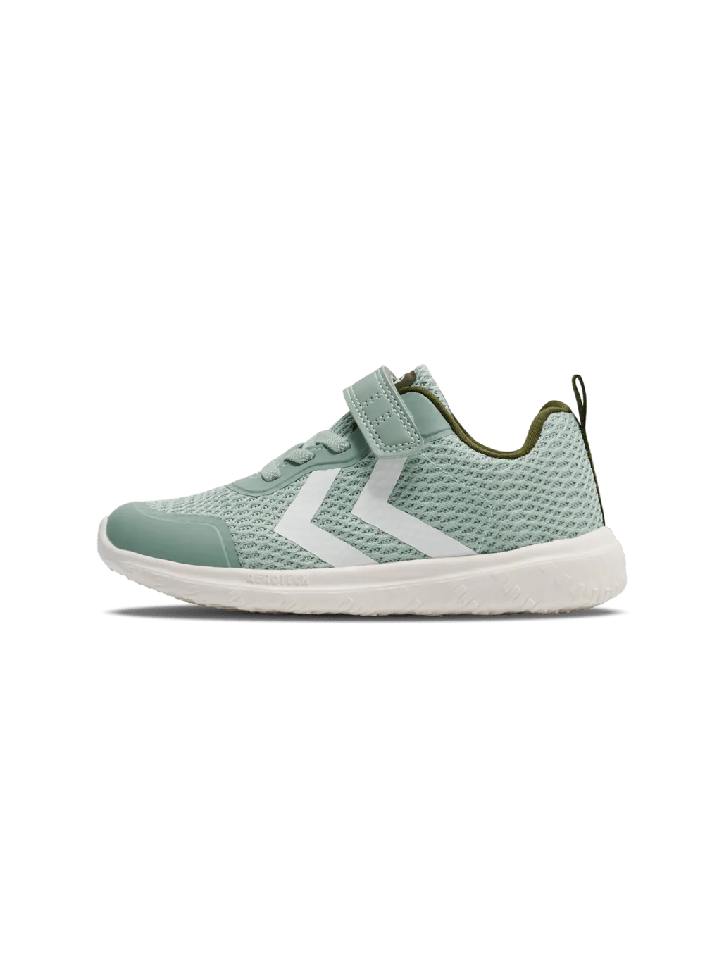 hummel: Actus Recycled Velcro Trainers - Olivine