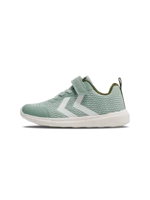 hummel: Actus Recycled Velcro Trainers - Olivine