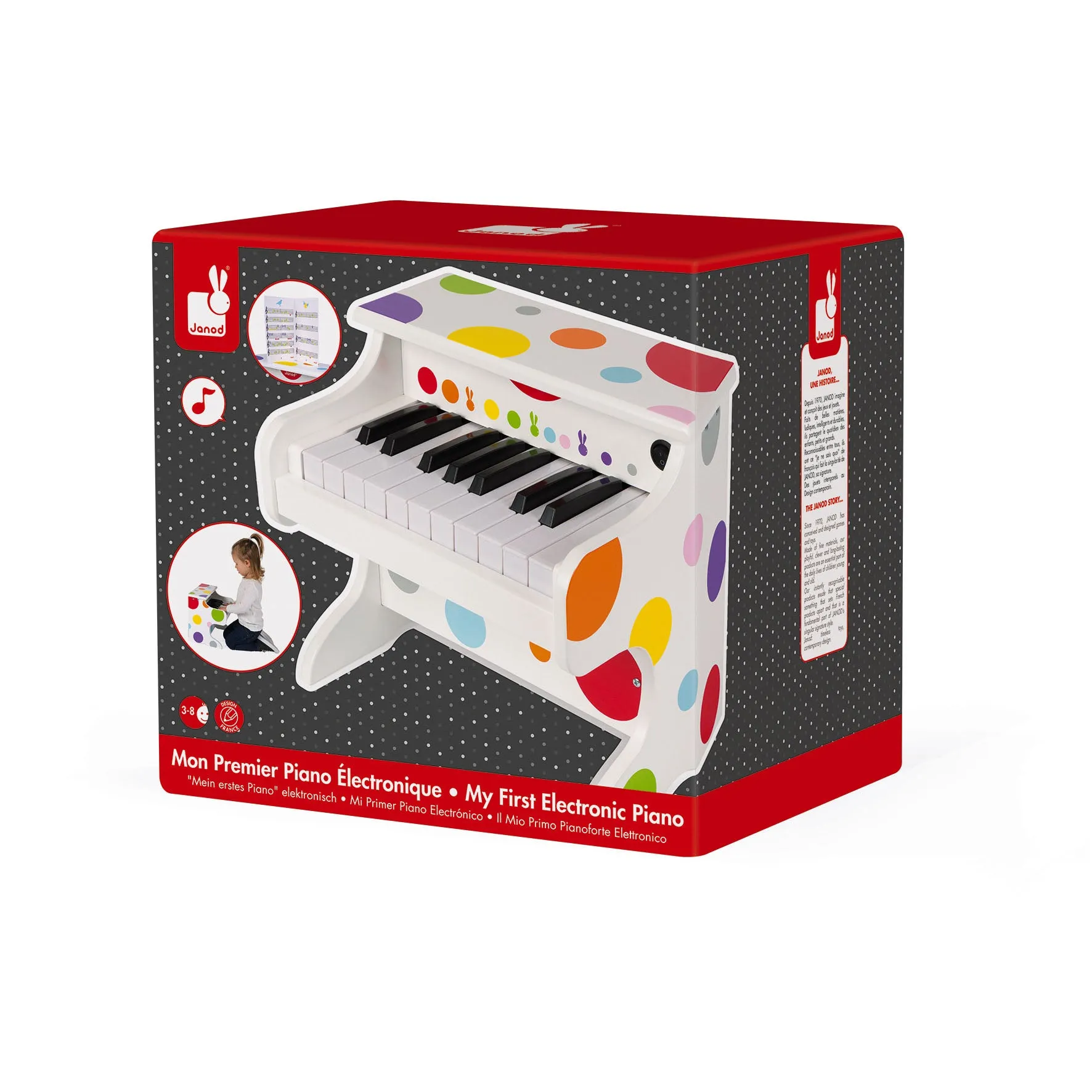 Janod Confetti My First Electronic Piano