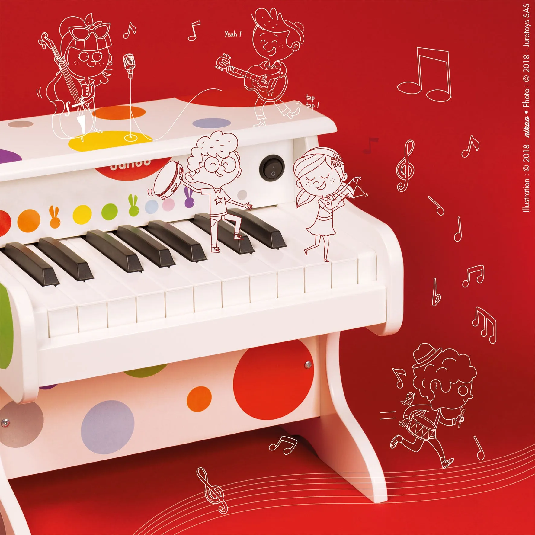 Janod Confetti My First Electronic Piano