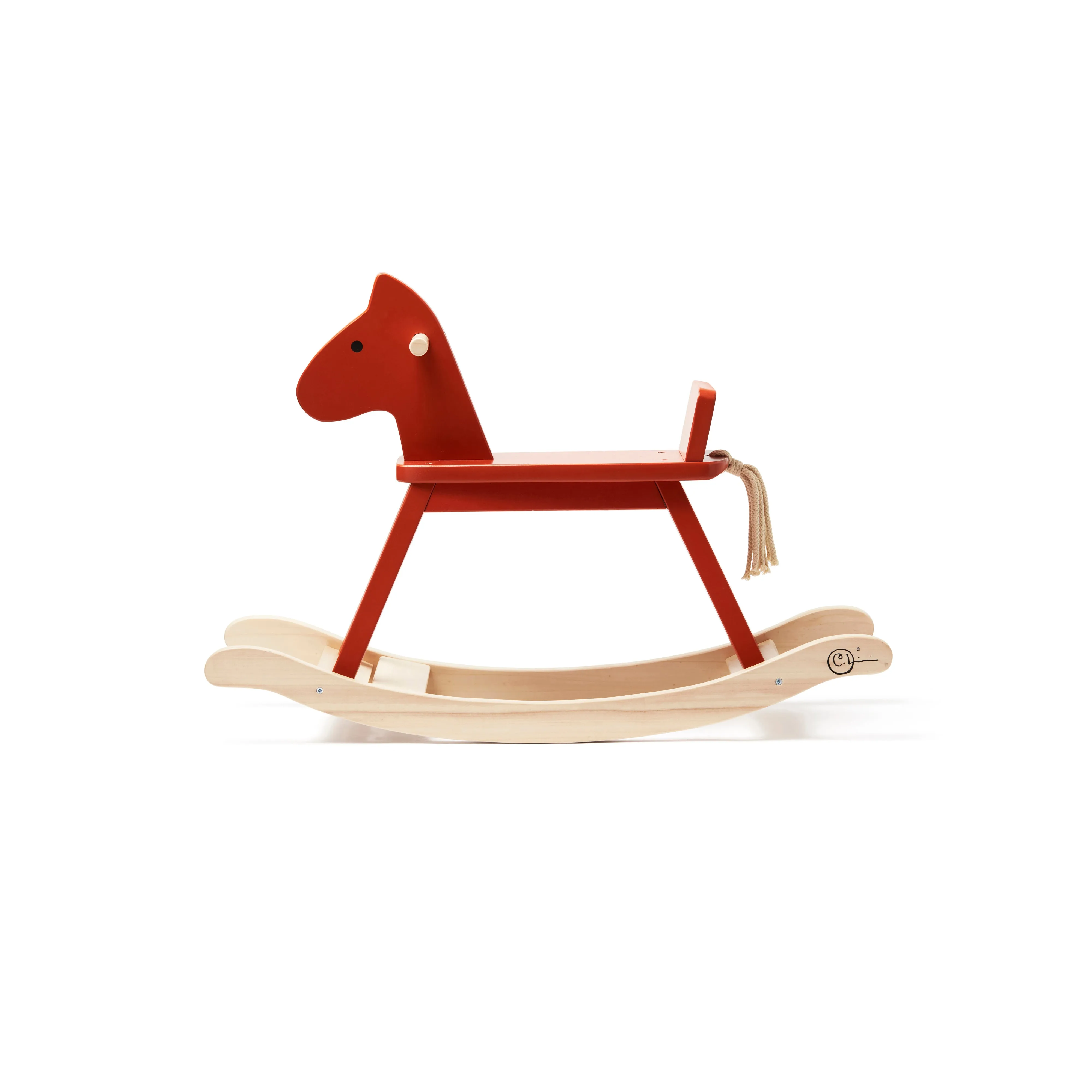 Kid's Concept Rocking Horse Orange Red Carl Larsson