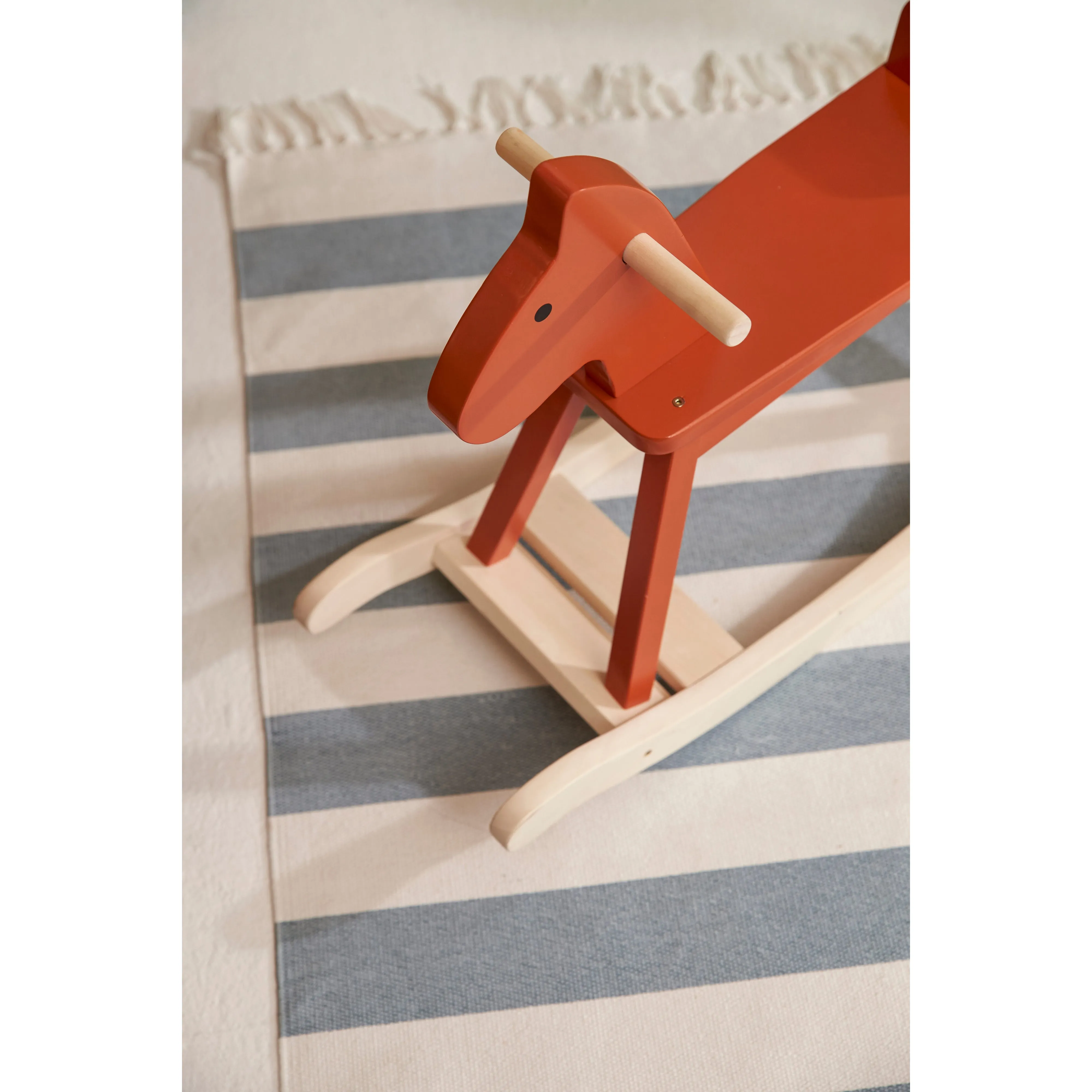 Kid's Concept Rocking Horse Orange Red Carl Larsson