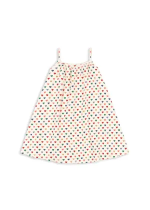 Konges Sløjd: BASIC STRAP DRESS - Coloured Hearts