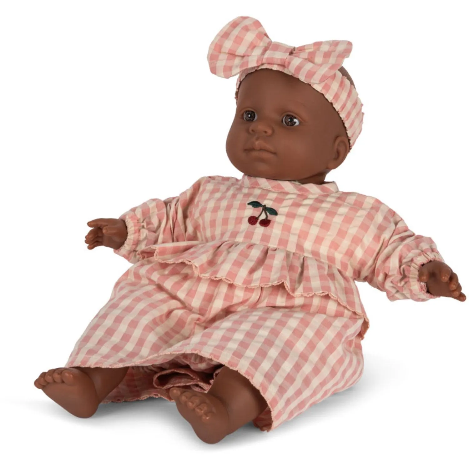 Konges Sløjd Powder Pink Check Doll Clothes Set Gots
