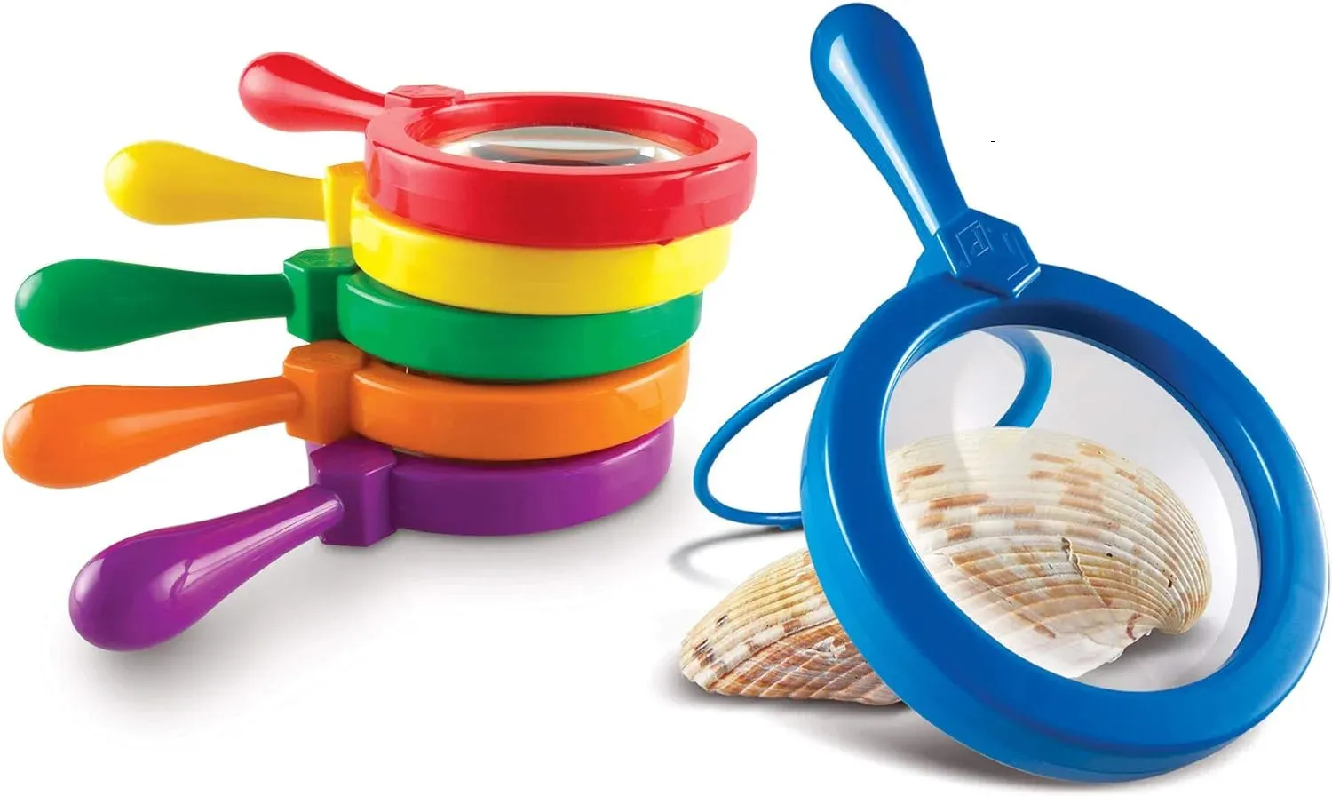 Learning Resources Primary Science Jumbo Magnifiers, Set of 6