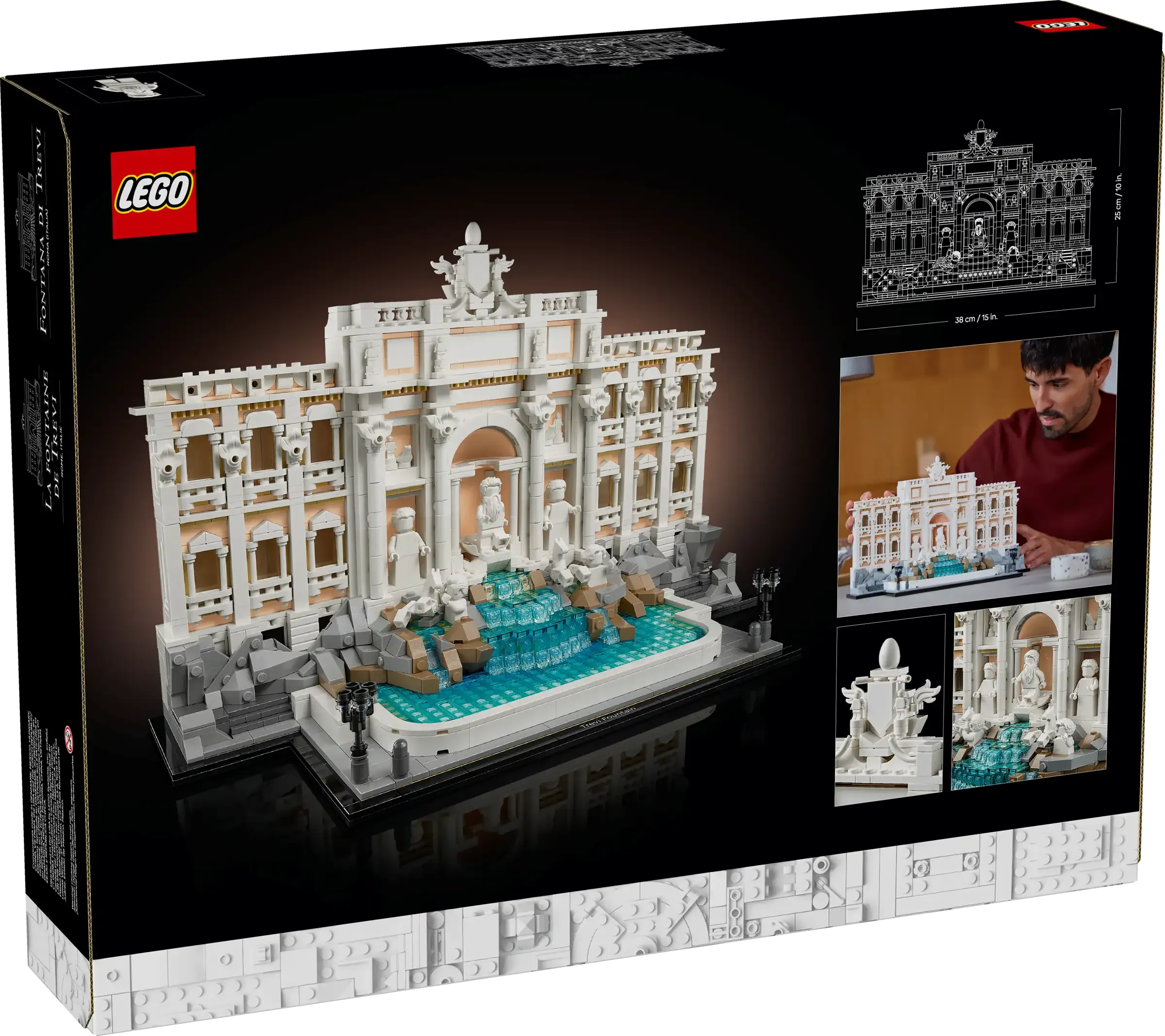 LEGO ARCHITECTURE 21062 Trevi Fountain for Adults