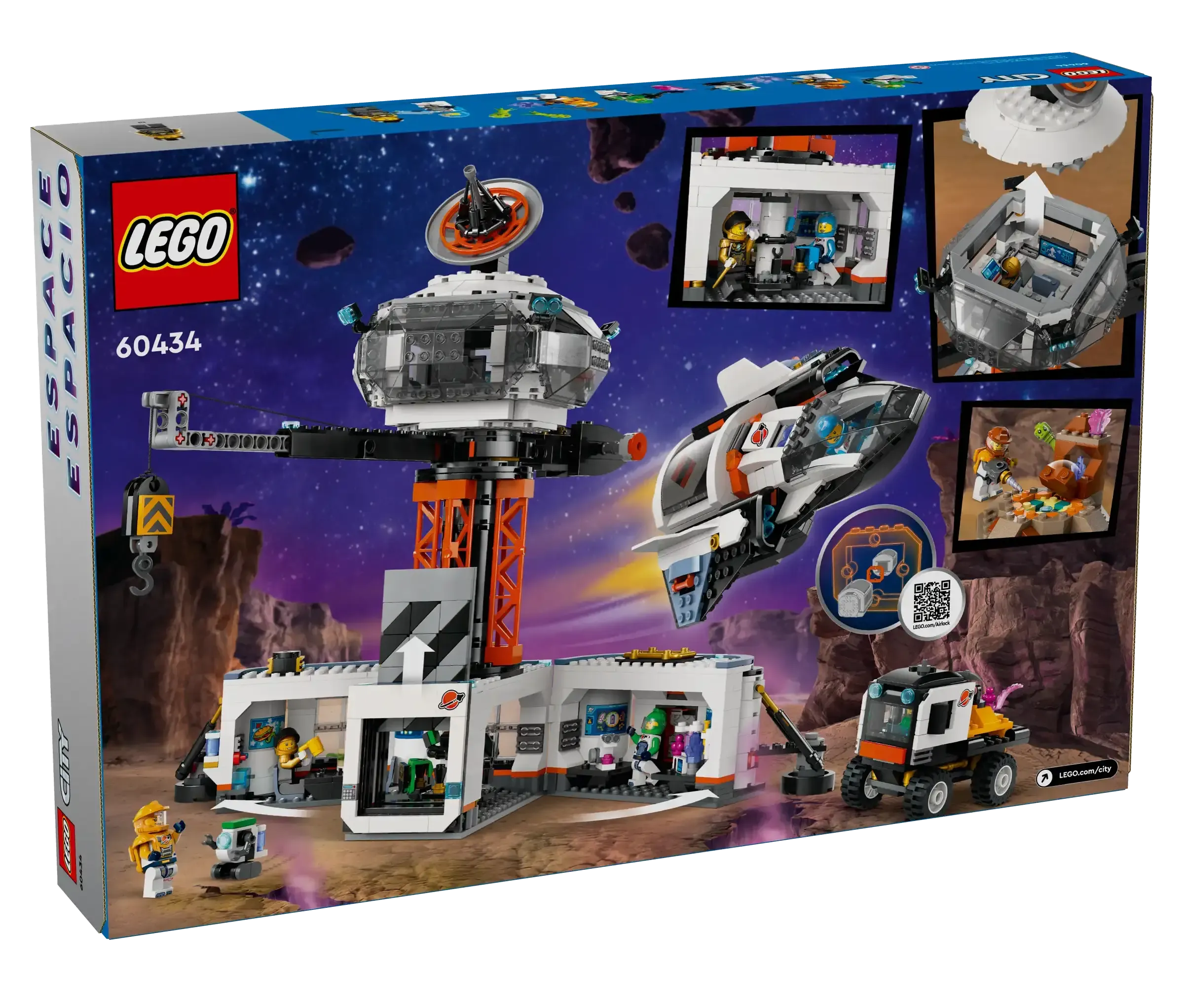 LEGO CITY 60434 Space Base and Rocket Launchpad